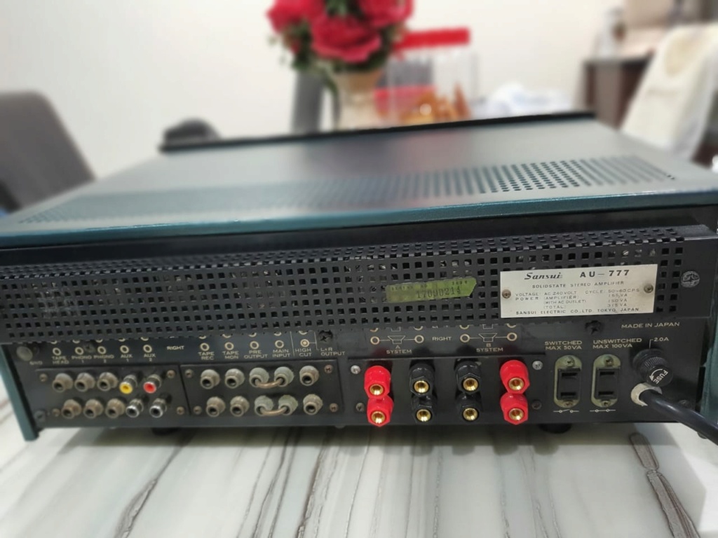 Sansui AU - 777 solid state stereophonic amplifier (Used) Back211