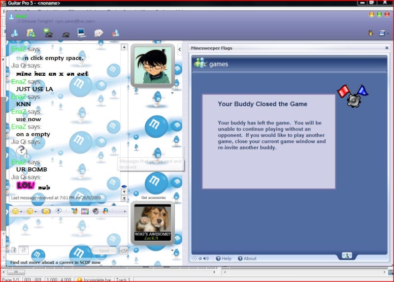 [Moved] Looking for Msn Full-time Gamer to play with me. Minesw12