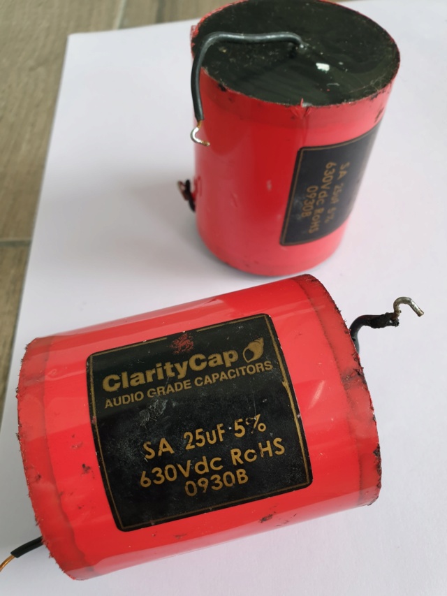 Duelund, Mundorf, ClarityCap capacitors (used) 20200815