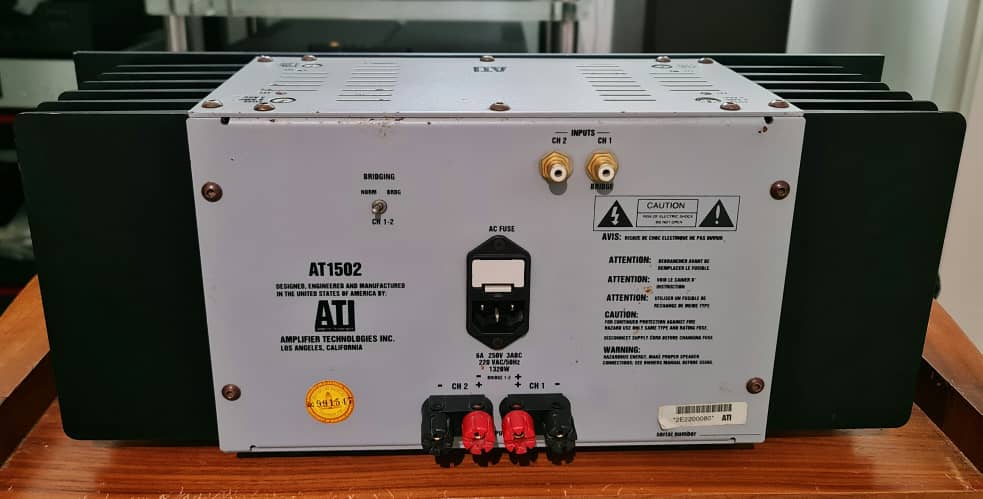 SOLD ATI AT1502 2-Channel Power Amplifier Ati210