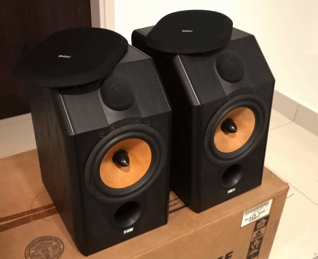 SOLD B&W CDM 1 SE Special Edition Speakers - Black Ash Colour Bw310