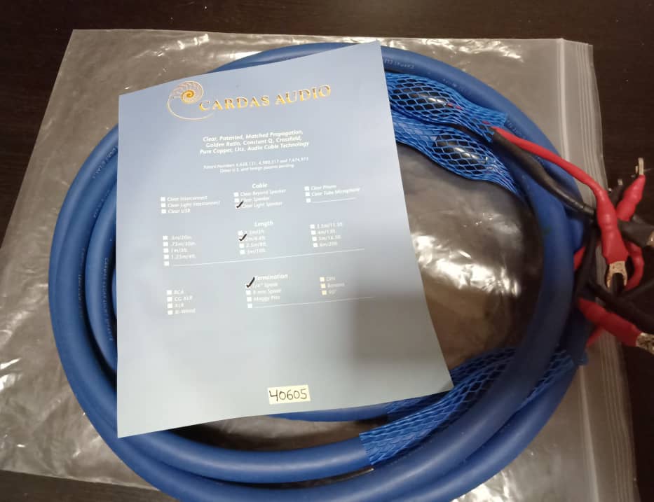 Cardas Clear Light Speaker Cables - 2m C218