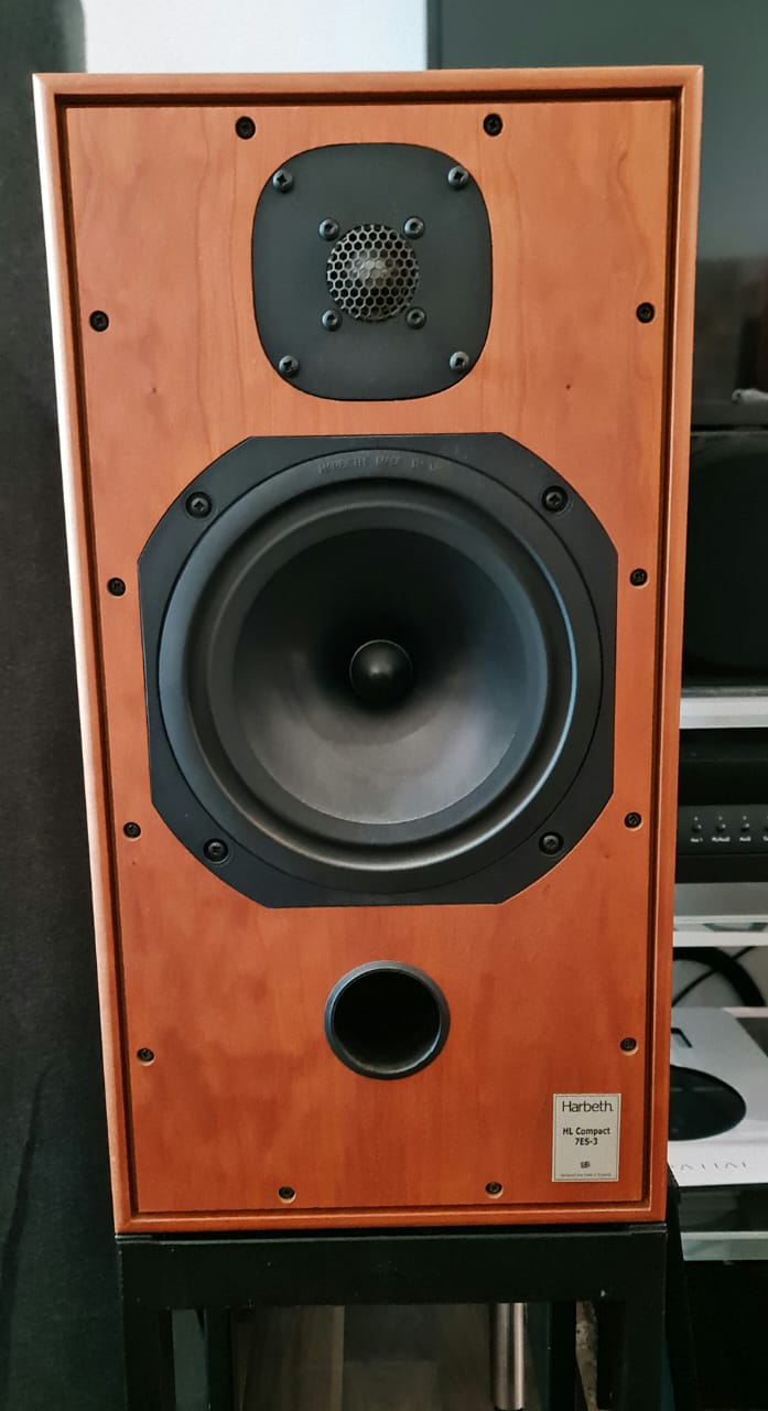 Harbeth HL Compact 7ES-3 Speakers with Original Stands Harbet39