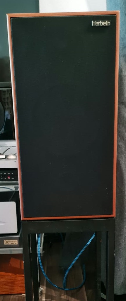 Harbeth HL Compact 7ES-3 Speakers with Original Stands Harbet43