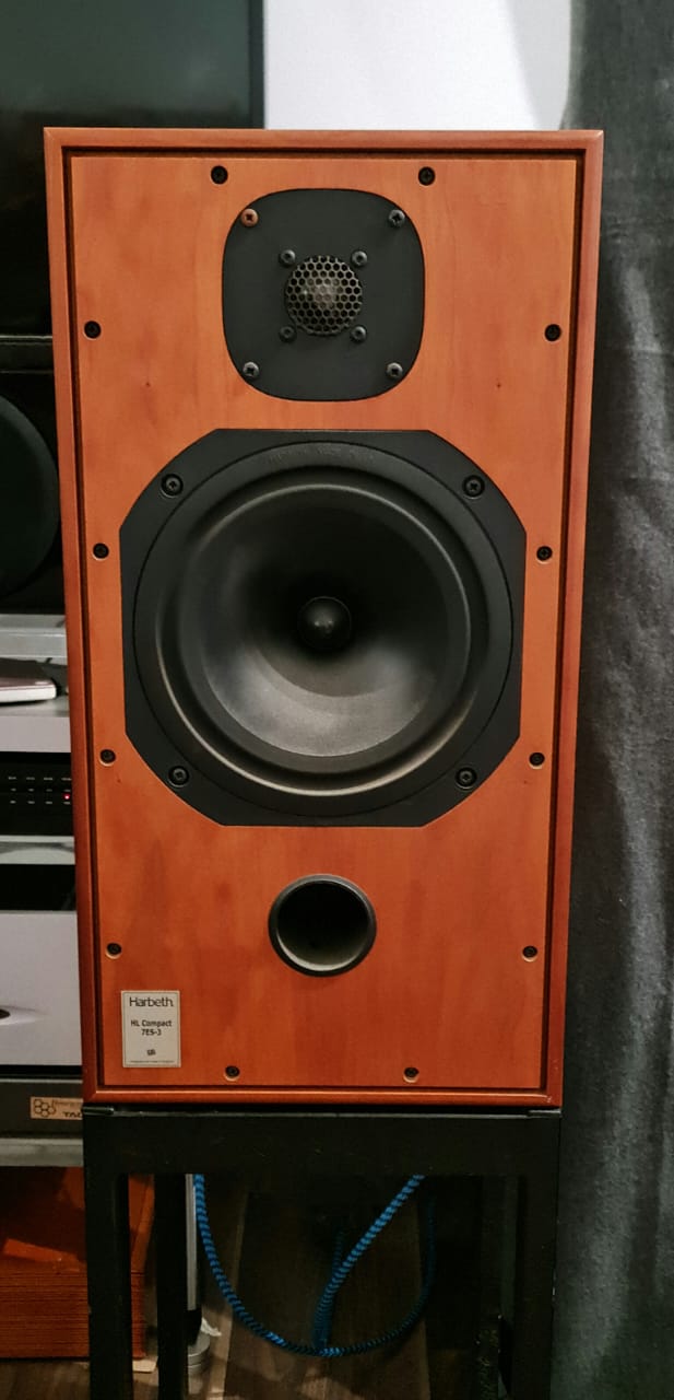 Harbeth HL Compact 7ES-3 Speakers with Original Stands Harbet44