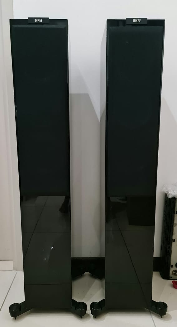 KEF R500 Floorstanding Speaker - Piano Black Kefr5013