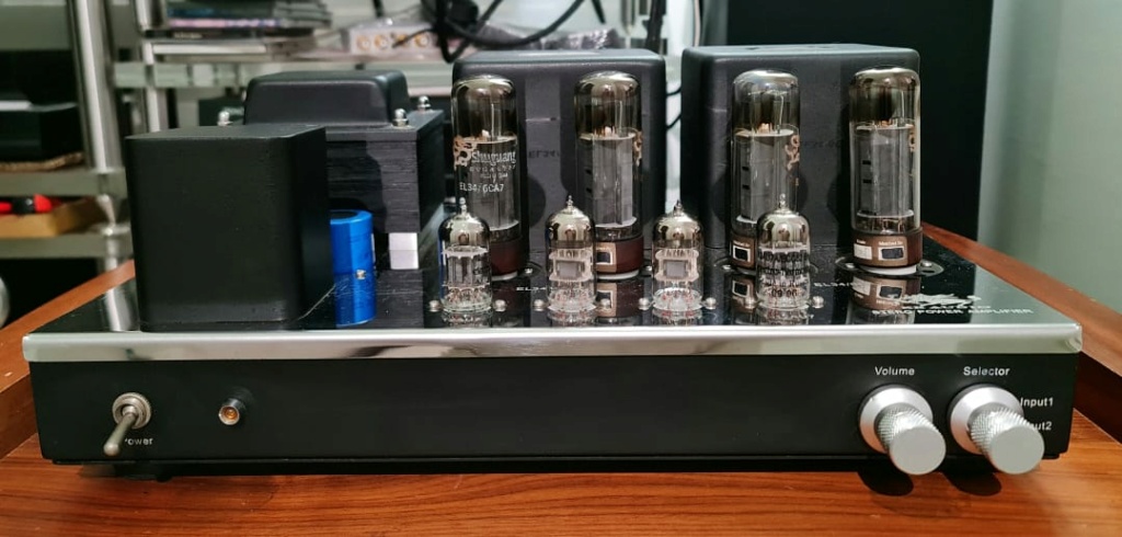 KR Audio Stereo Power Amplifier - with Volume Control and Adjustable Gain Knob Kraudi22