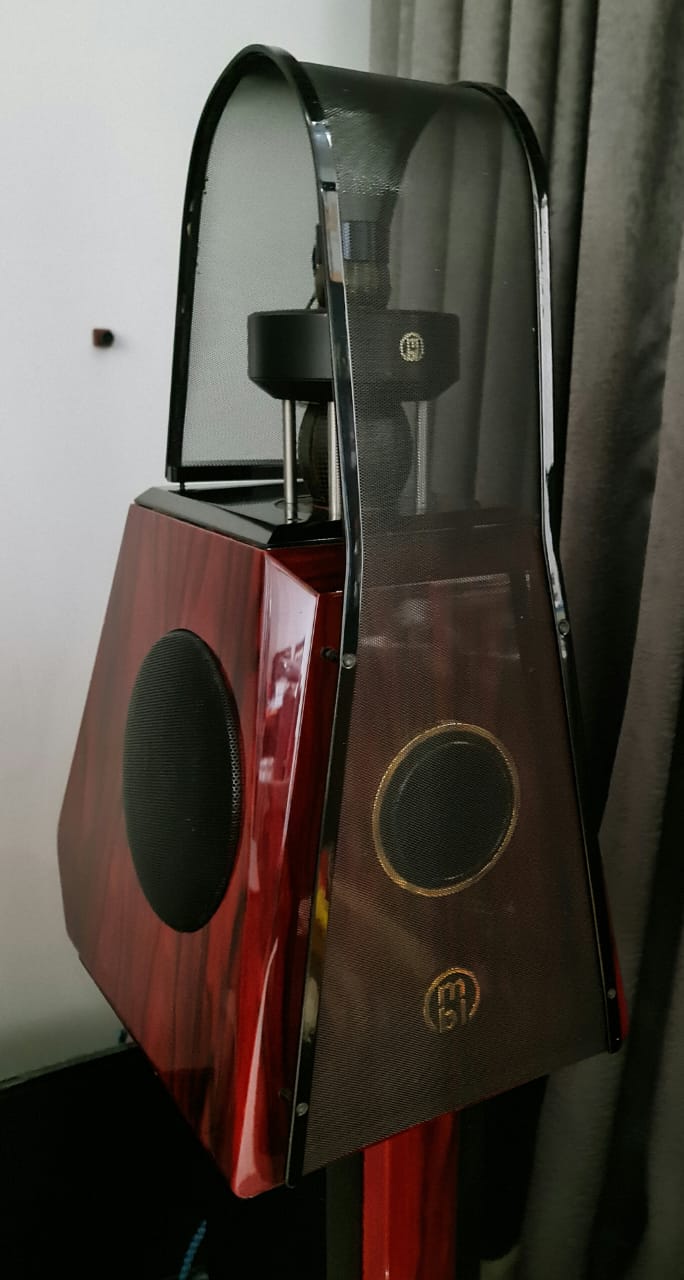 MBL 121 Radialstrahler Speakers with Original Stands - High Gloss Rosewood Finish Mbl310