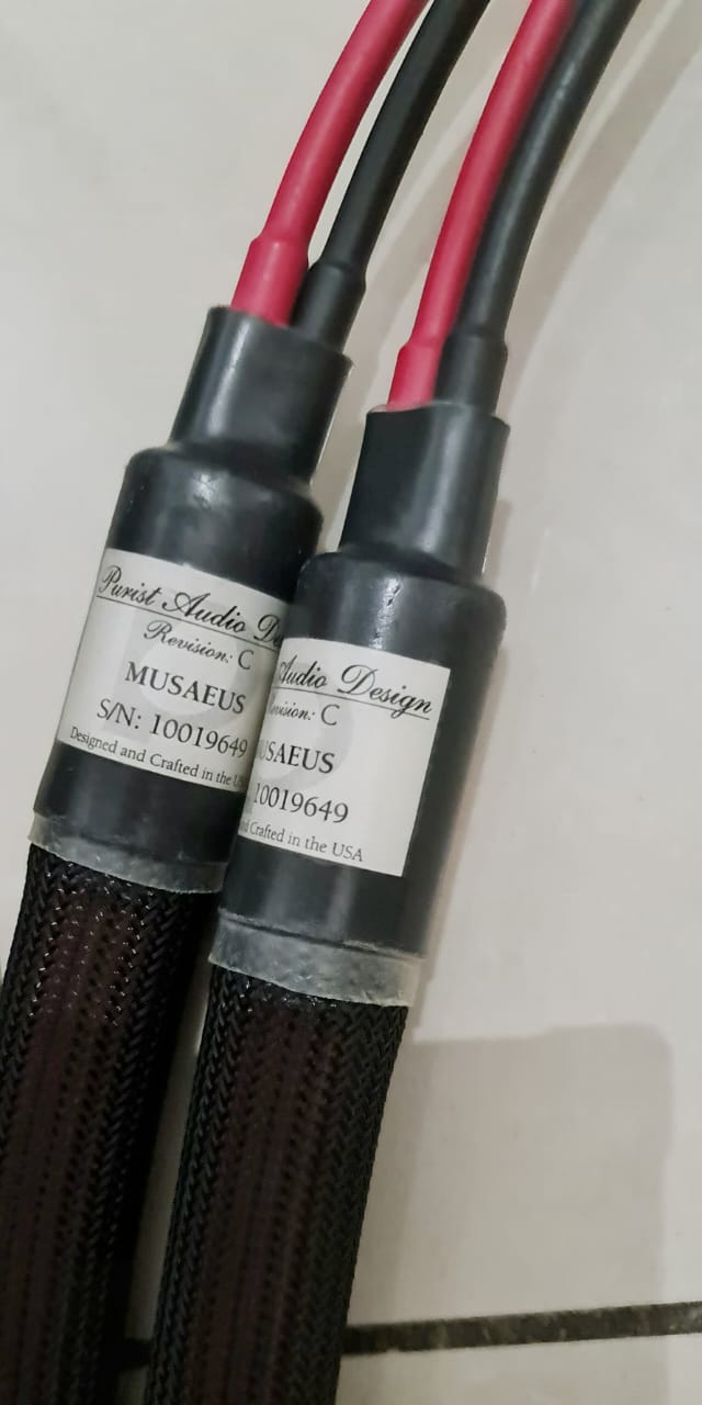 PAD Purist Audio Design Musaeus Luminist Revision Speaker Cables - 3m pair Padmas13