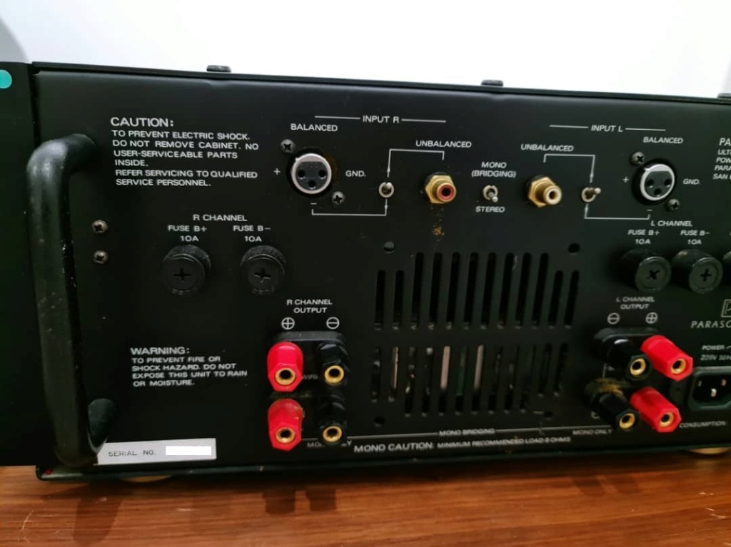 Parasound HCA-2200II Ultra High Current Power Amplifier, by John Curl Paraso16