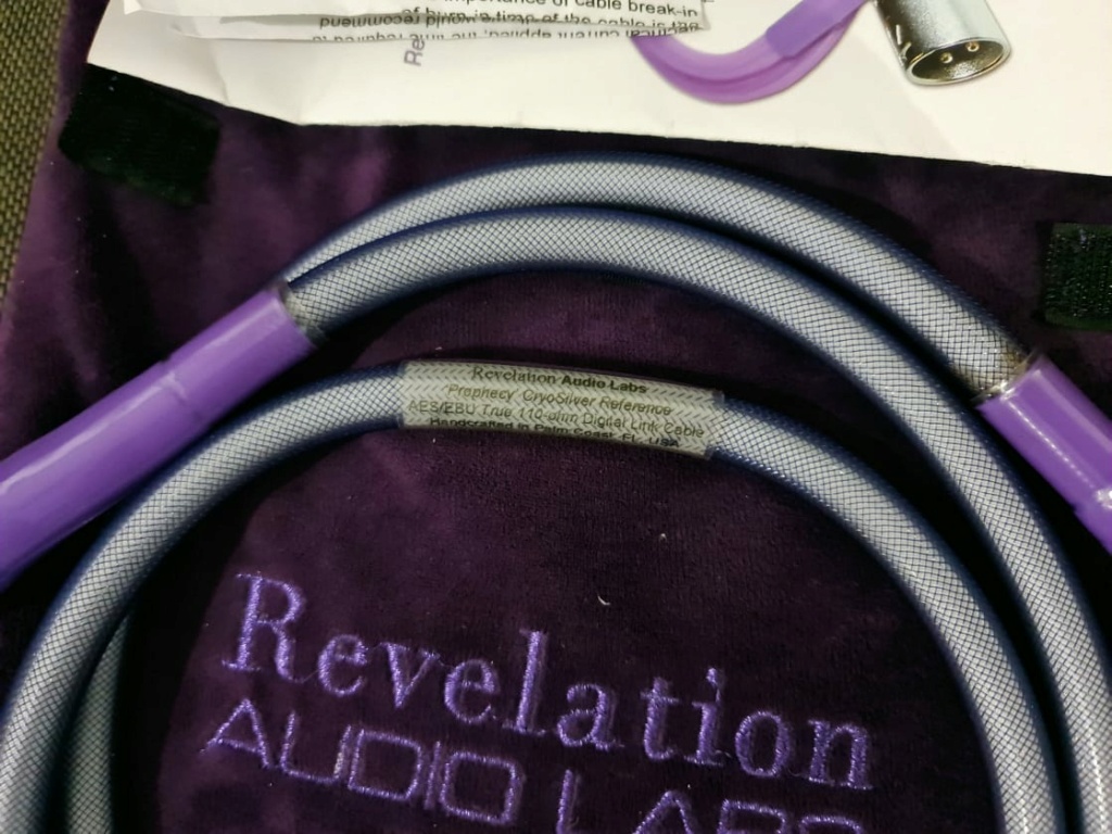 Revelation Audio Labs Prophecy CryoSilver™ Reference True 110-ohm AES/EBU Digital Link Cable - 1.5m Revela10