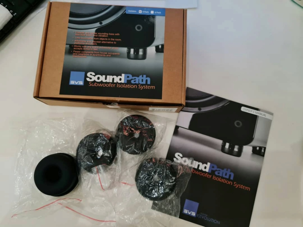 SVS Soundpath Subwoofer Isolation Feet 4 Pack - Rubber Soft Vibration Control Soundp11