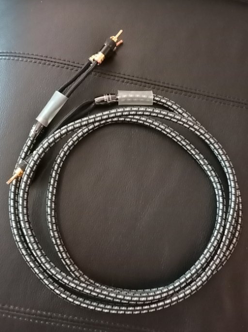 Audioquest Type 8 Speaker Cables with Locking Bananas - 2.5m T113