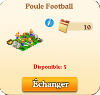 Poulaillers / Poulailler Coloré / Poulailler des Bleus / Poule Football / Poulailler Flocon de Neige => Oeuf Sans_726