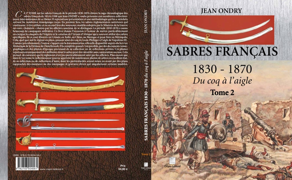 2e TOME SABRES FRANCAIS 1830-1870 Du coq à l'aigle Couver13