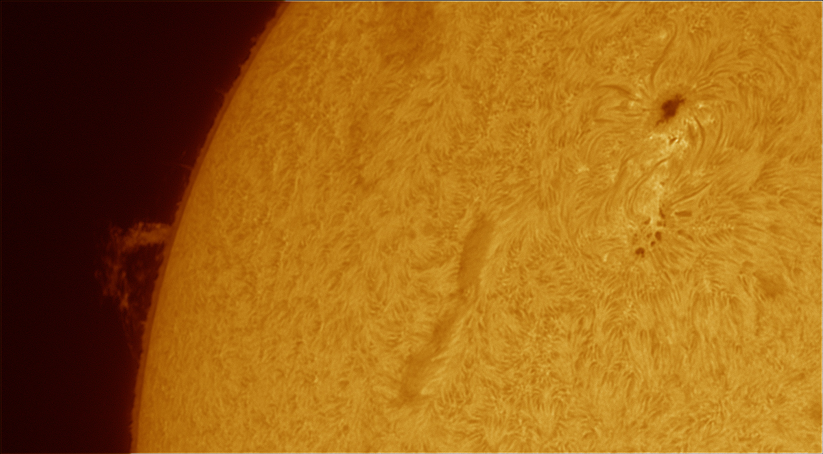 Soleil du 14 juillet, comparaison de deux filtres Ha Arche_10