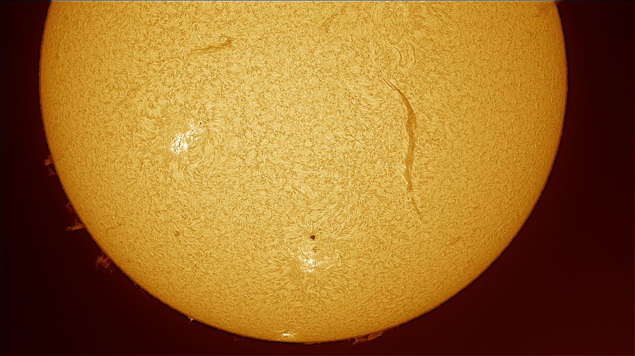 Soleil du 14 juillet, comparaison de deux filtres Ha Bf2-re10