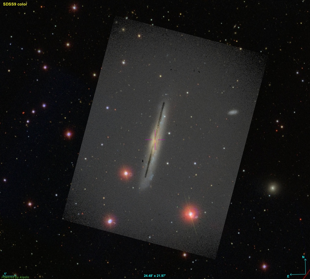 La galaxie active NGC 3079 Guidag17