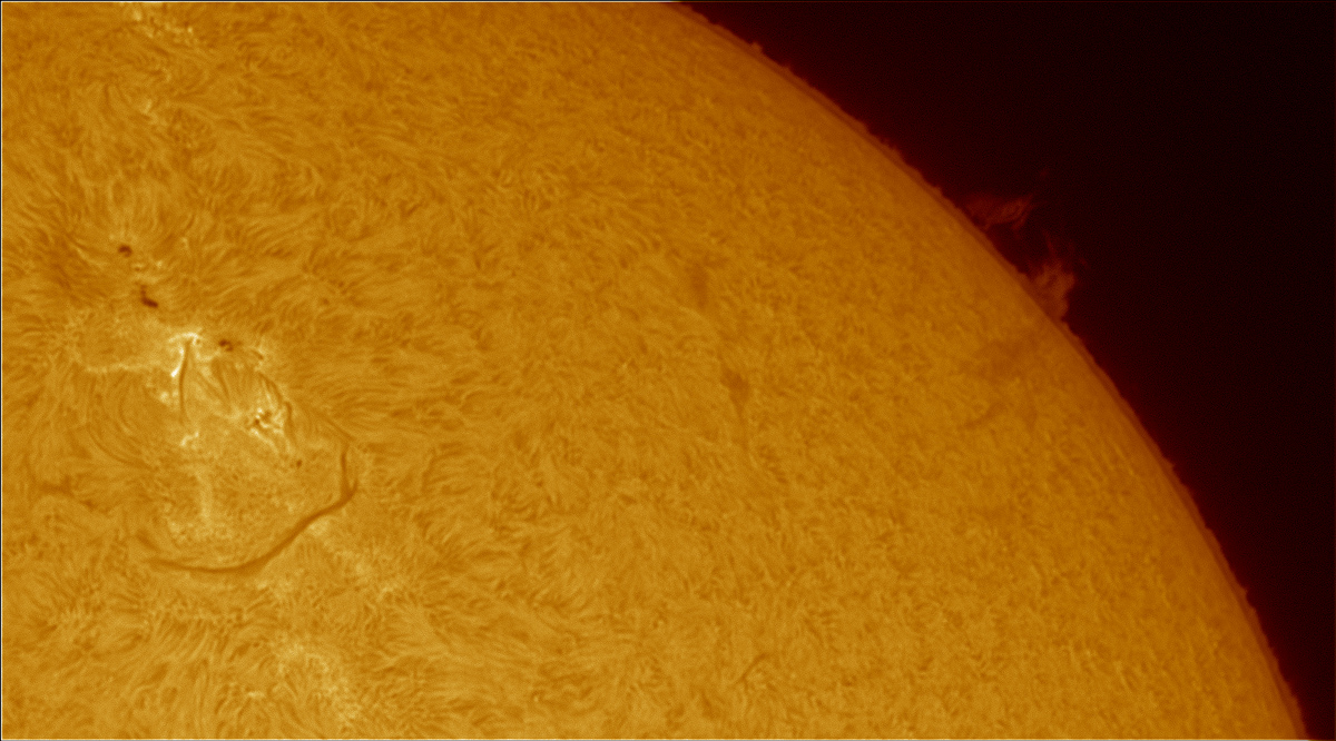 Soleil du 14 juillet, comparaison de deux filtres Ha Protu_10