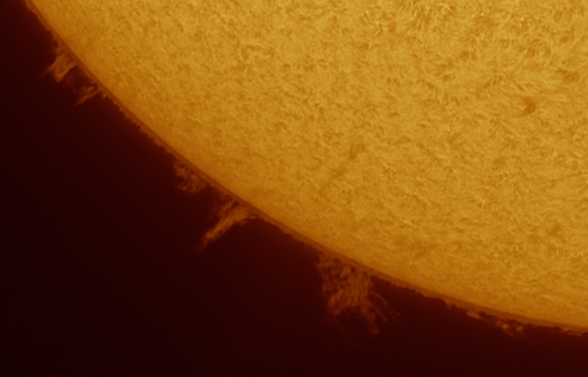 Soleil du 14 juillet, comparaison de deux filtres Ha Rideau11