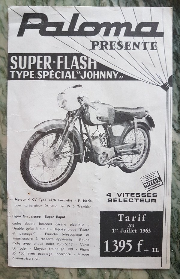 La Paloma Super Flash de Johnny ( 1963 ) 20113011