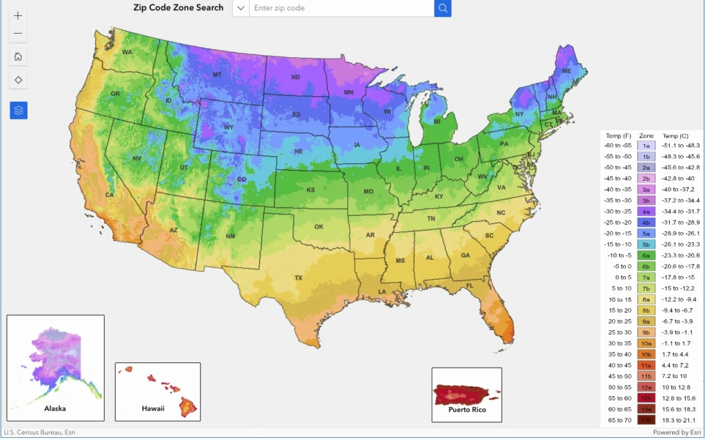 2023 - Updated U.S. Interactive Plant Hardiness Map Map_gr10
