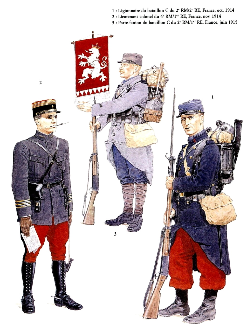 Planches uniformes Armée Française.... Legion21