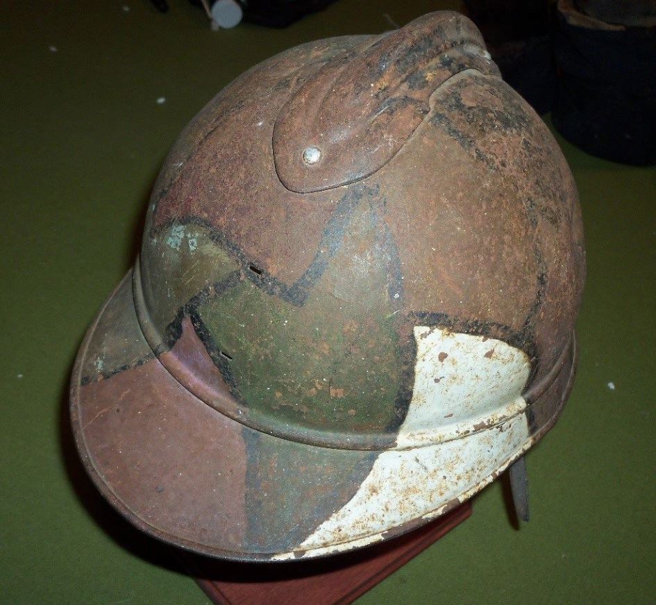 Authenticité - casque Adrian modèle 1915 camouflé  Adria168