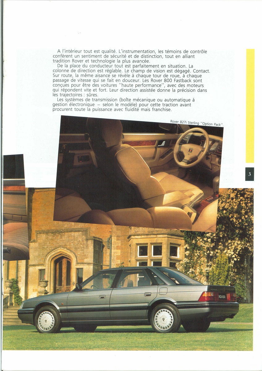 Catalogue Rover MY 1989 18101313