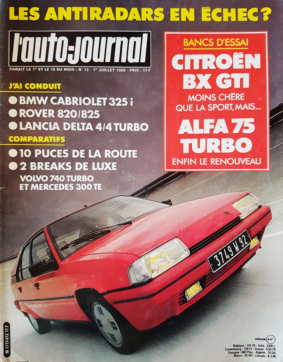Auto journal 01-07-1986 - La Samba face à ses rivales 20200515