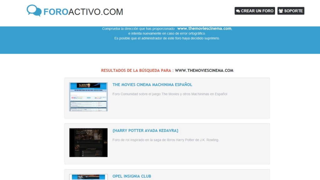 ¿Ha cambiado la dirección de la página themoviescinema.com? Loque_10