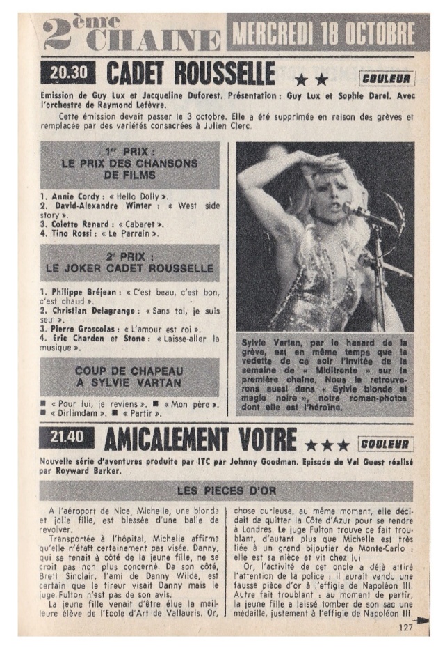 Télé Poche n°348 du 11 octobre 1972 Tp_19727