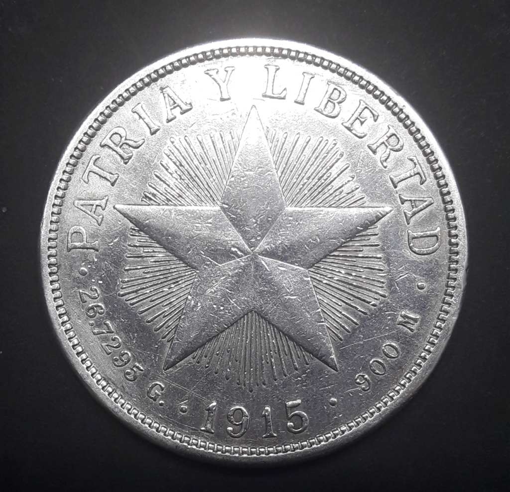 Cuba 1 peso 1915 Low Relief 1915_113