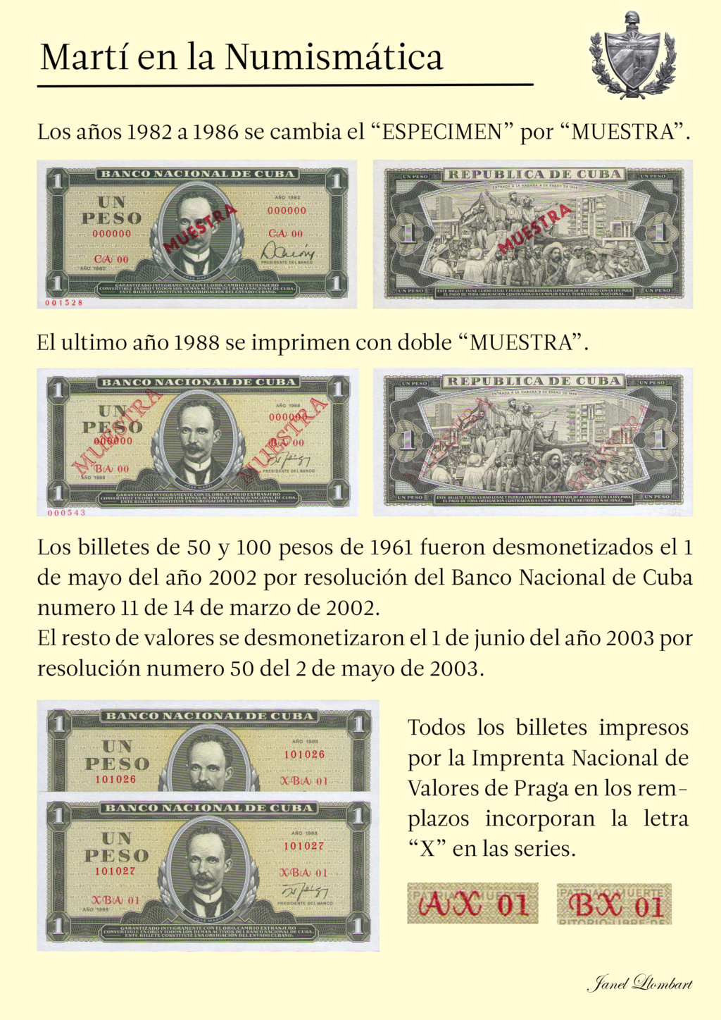 JOSÉ MARTÍ EN LA NUMISMÁTICA CUBANA. 2610
