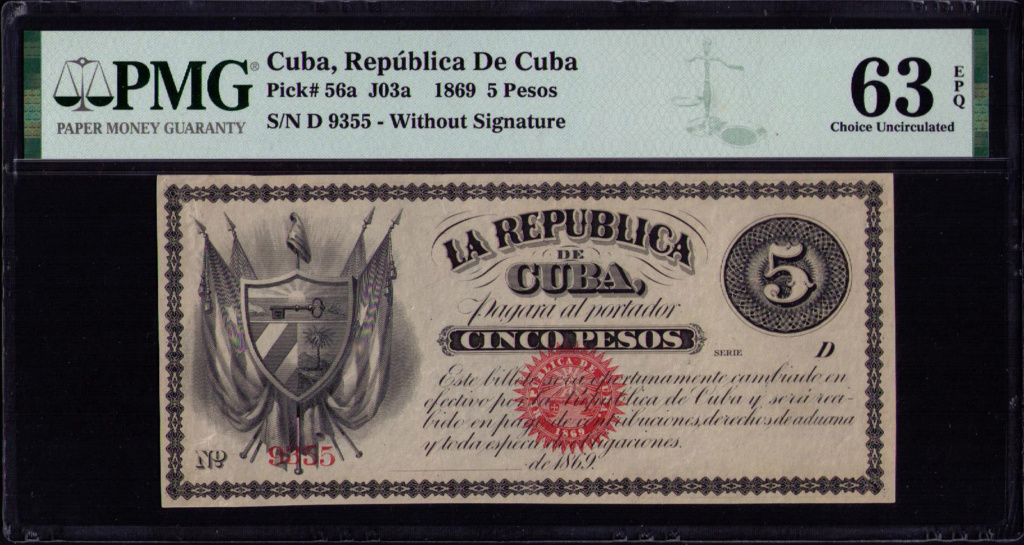 CUBA 5 PESOS 1869 "LA REPUBLICA EN ARMAS" 5_peso10