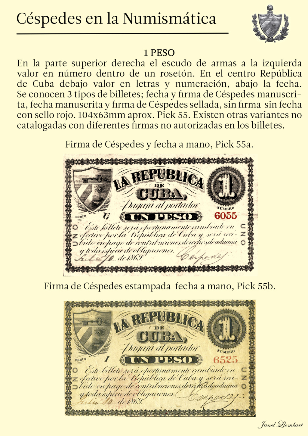 Carlos Manuel de Cespedes en la numismatica Cubana 5b10
