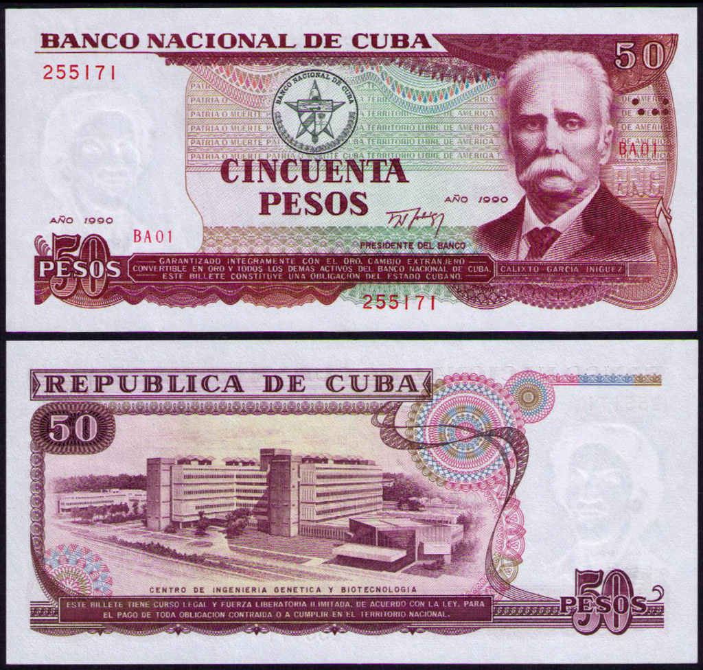 Cuba los billetes impresos en China Cuba_136