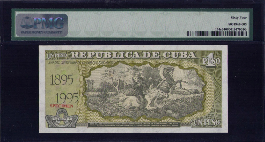 CUBA 1 PESO 1995 "EL BILLETE NO EMITIDO" Cuba_153