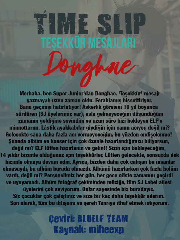 [191016] Time Slip Albümü Teşekkür Mesajları Dongha10