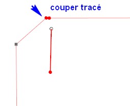 Relier 2 traits Couper10
