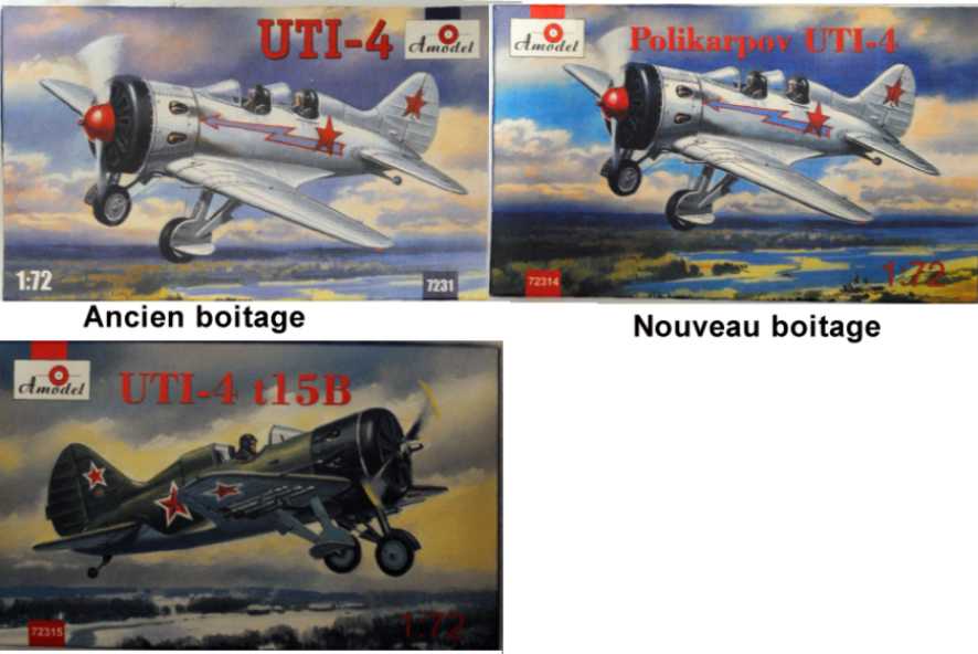 polikarpov - Polikarpov I-16. Du proto au I-185. P&J, Amodel, ICM , ArtModel , Eastern Express MSD 1/72.  Boites10