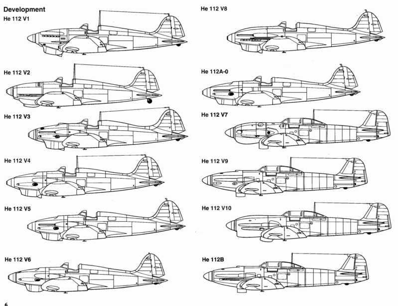 Heinkel He 112 V3 V6. 1/72 Scratch sur base Heller/Encore He112-14