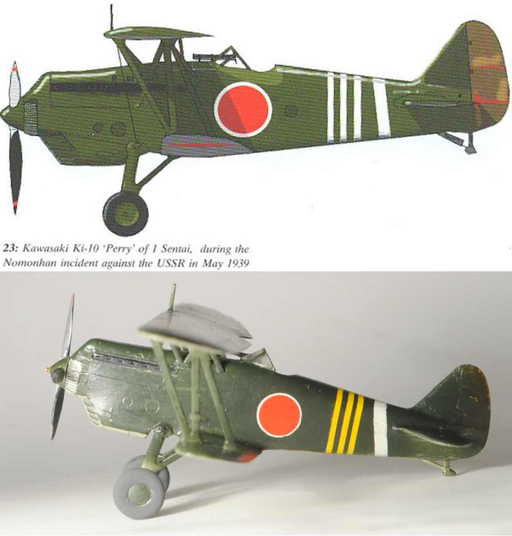 Adversaires extrême orientaux du I-16:  Kawasaki Ki10 I et II. ICM-Avis  Ki 27 ICM Ki-10_10