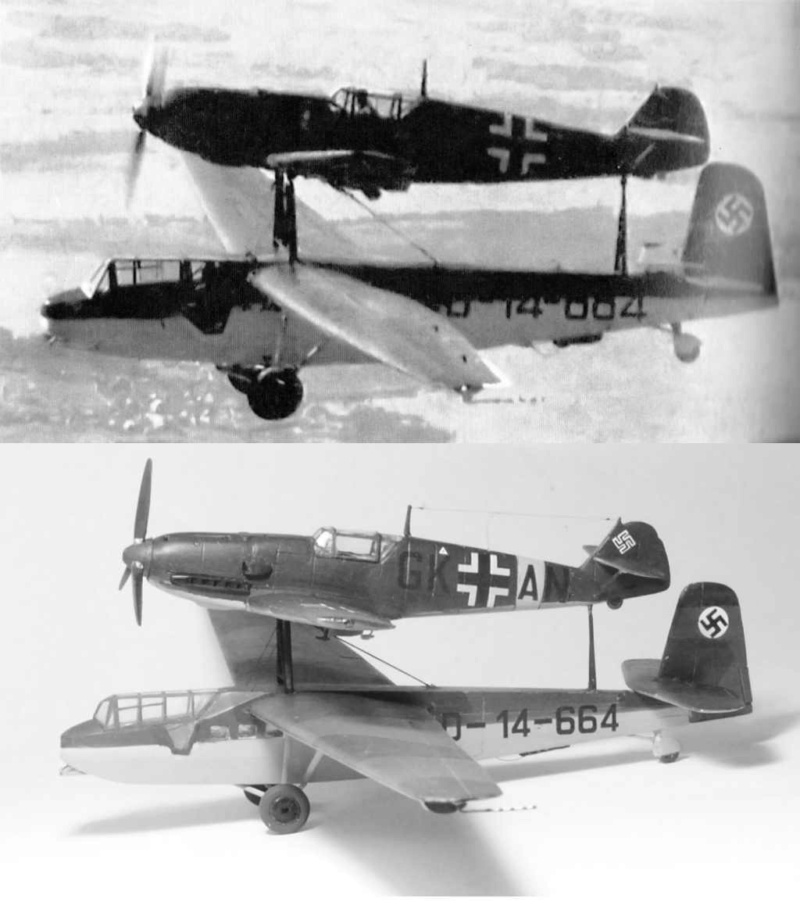 [1/72] Mistel 1,2 et 3 . DFS 230 Huma-Klemm 35 RSmodels-FW 56 Heller-Bf 109 E1 RPM (VINTAGE) M109-110