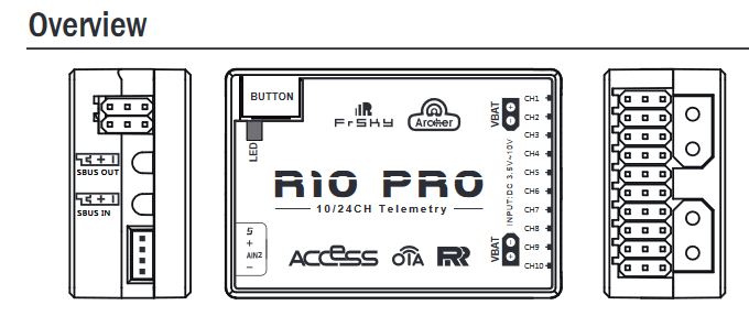 R10 pro et capteurs telemétrie R10_pr10