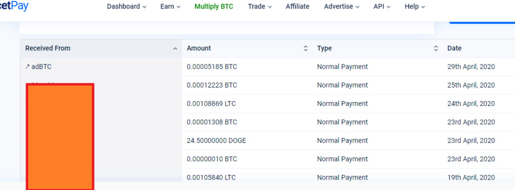 CUARTO PAGO DE ADBTC.TOP DE 5185 SATOSHIS A FAUCETPAY Cuarto13