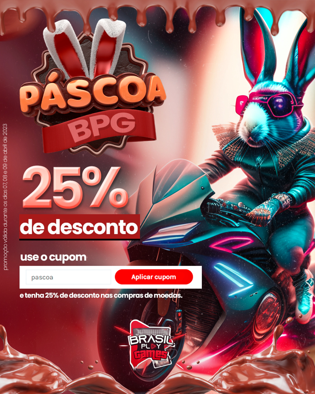 [AVISO] Promoção de pascoa 25% Pascoa10