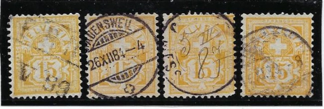 Kreuz und Wertziffern Kreusw14