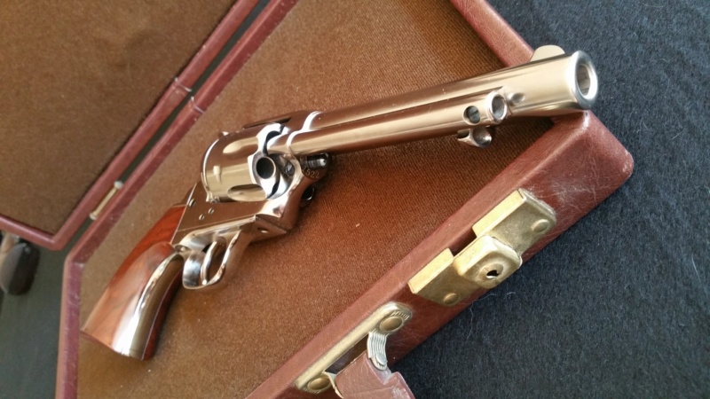 (Vendu !) Baisse de Prix 440€ ! 1873 Uberti nickelé 357 - NEUF ! 20180910