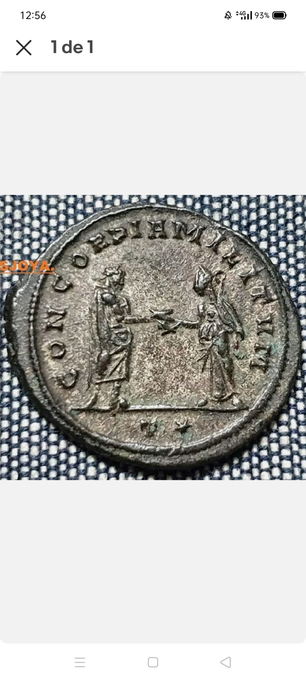 Antoniniano de Aureliano. CONCORDIA MILITVM. Concordia y Emperador. Siscia Screen18